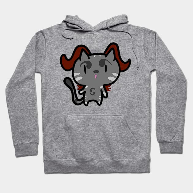 Evil cat flying Hoodie by FzyXtion